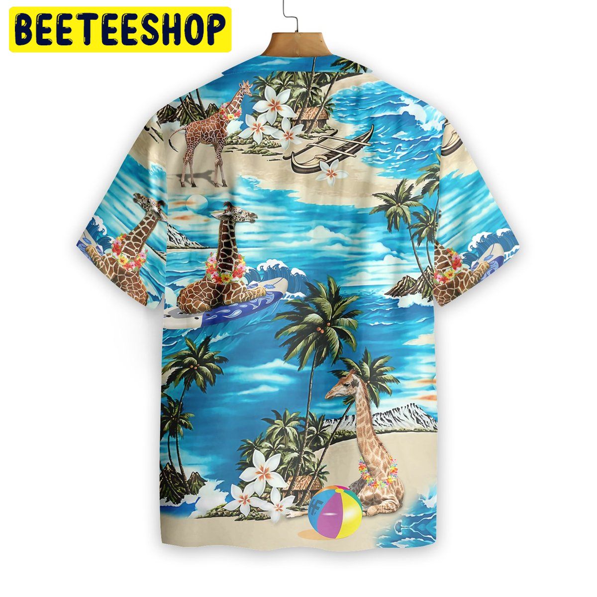 Beach Hawaii Giraffe Trending Hawaiian Shirt-1