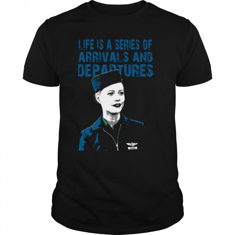 Departures Flight Attendant shirt