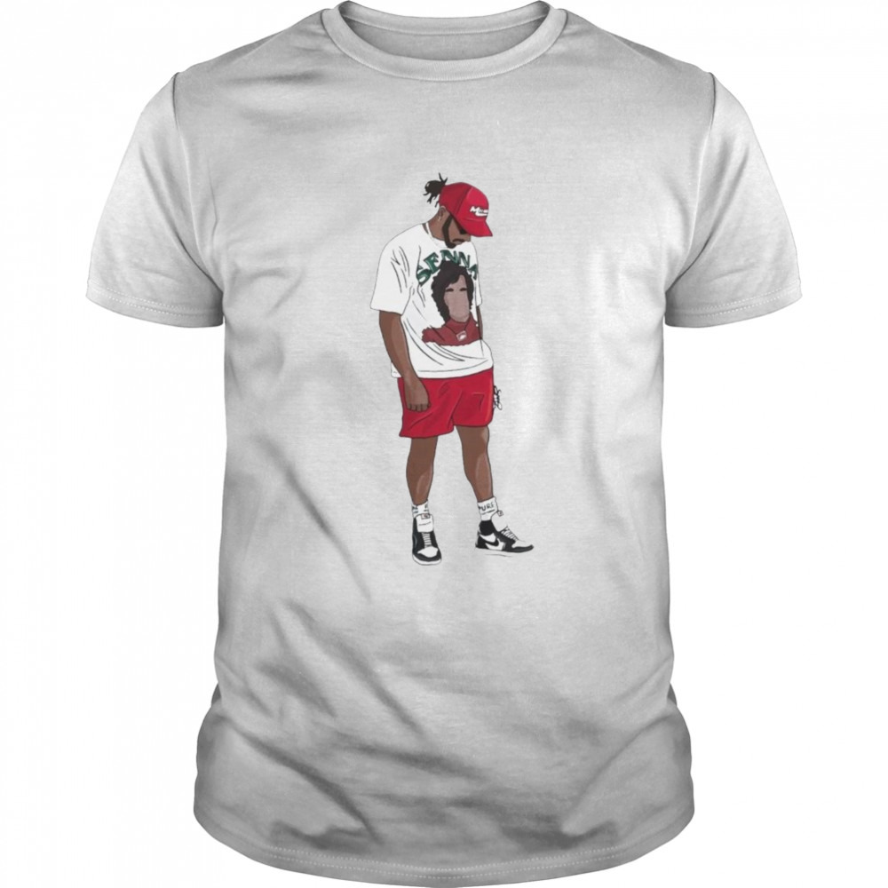 lewis hamilton senna new star in the sky shirt