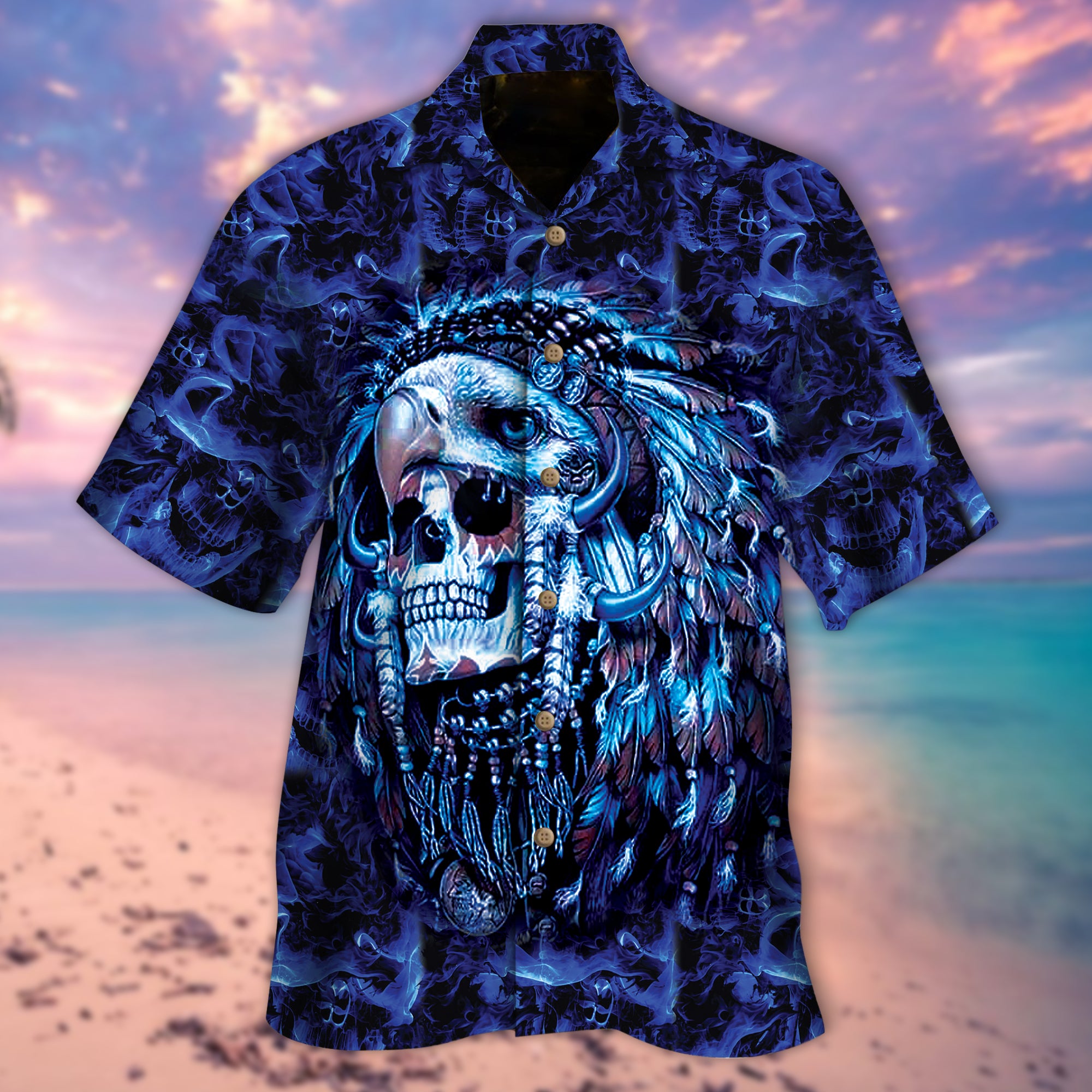 Aboriginal Skull Hawaiian Shirt