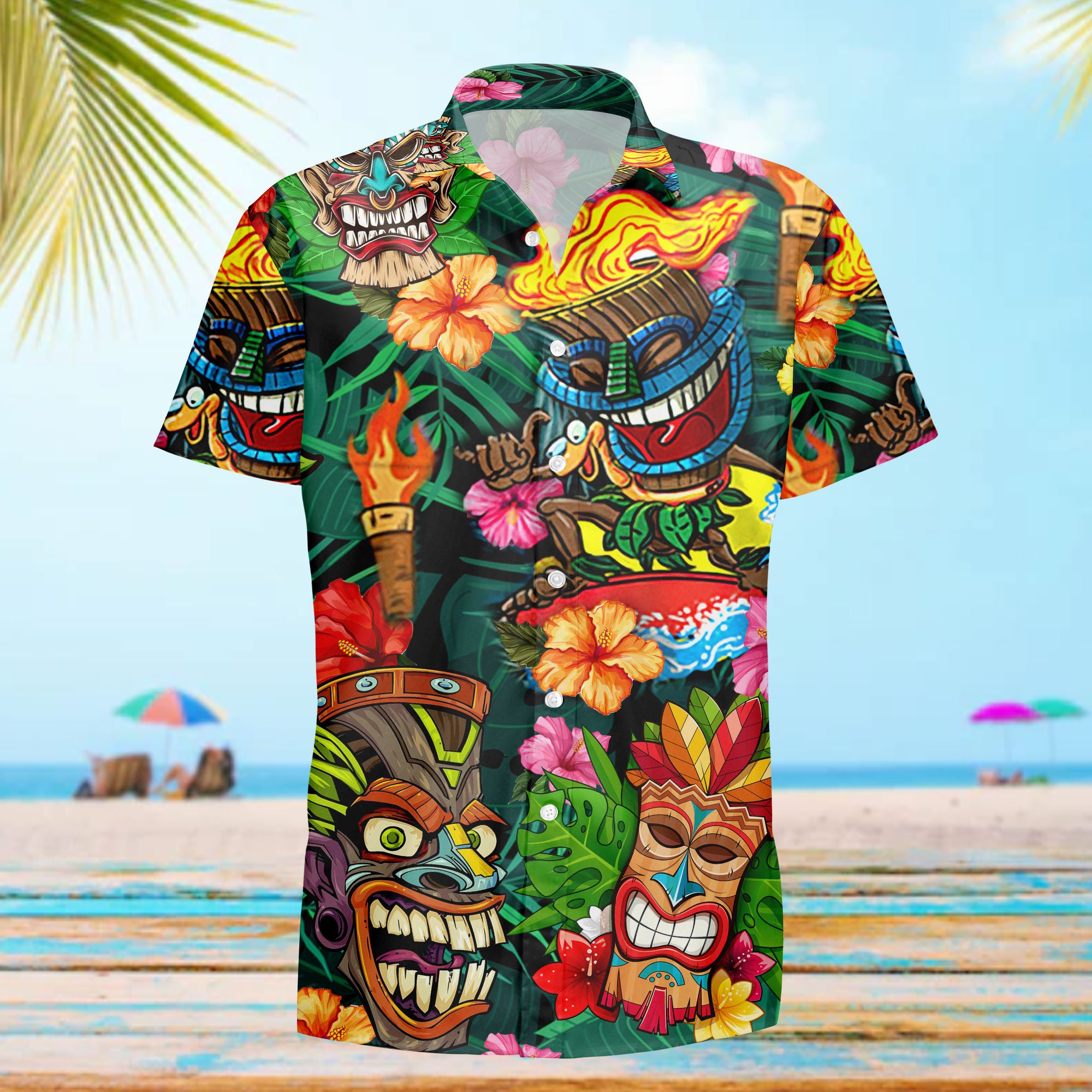 Aloha Tiki Tiki Hawaii Shirt-1