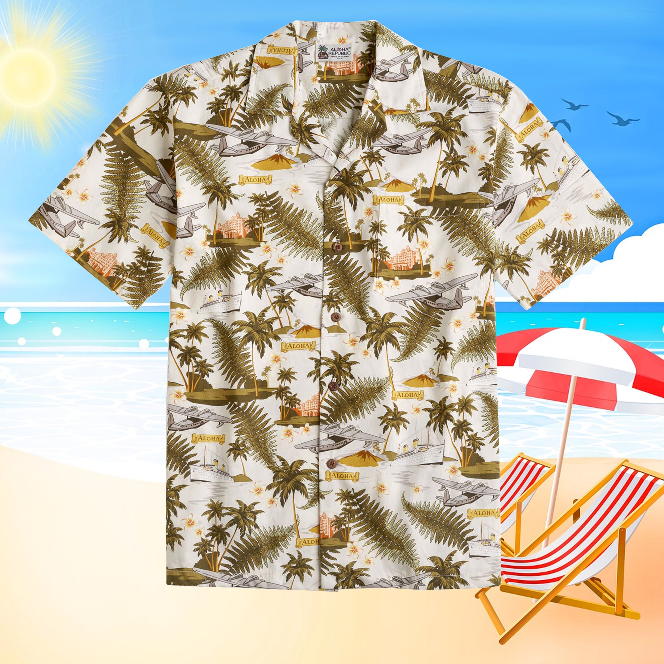 Aloha Vintage Color Hawaiian Shirt