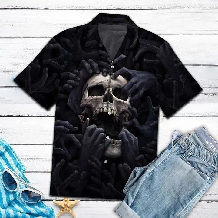 Amazing Skull Hawaiian Shirt P