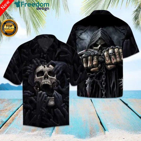 Amazing Skull Hawaiian Shirt Unisex