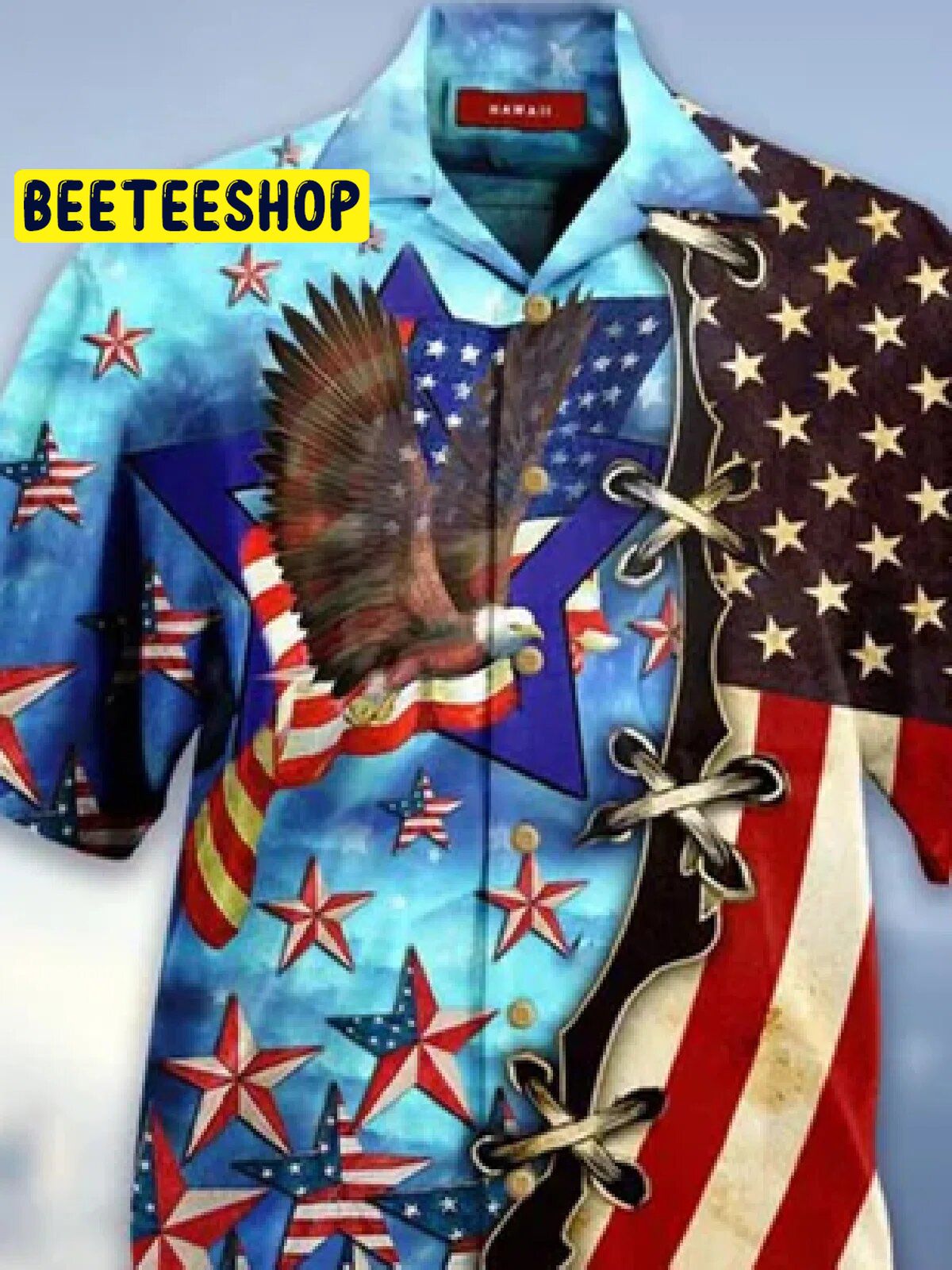 America Flag 3d Trending Hawaiian Shirt-1