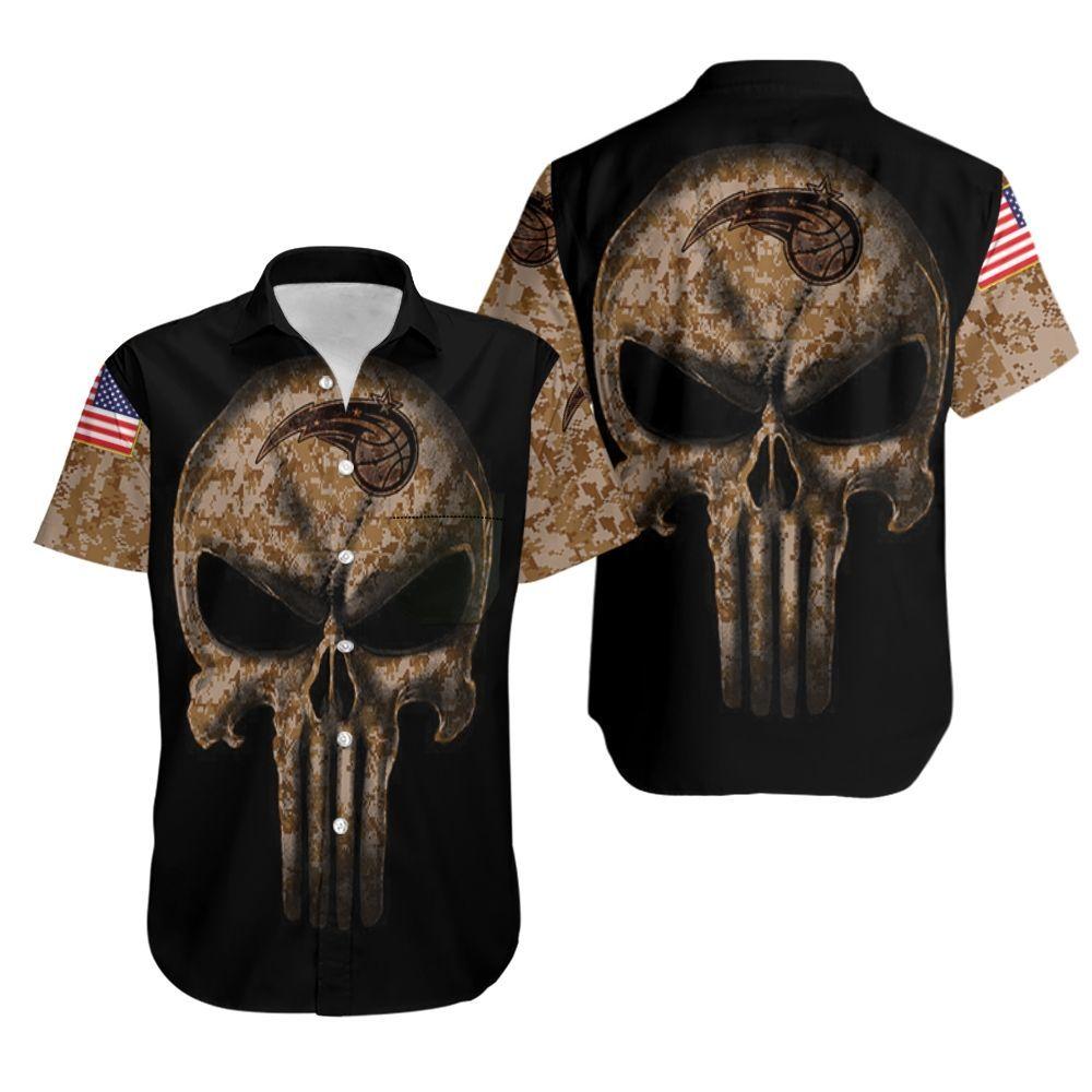 Beach Shirt Camouflage Skull Orlando Magic American Flag Hawaiian Shirt