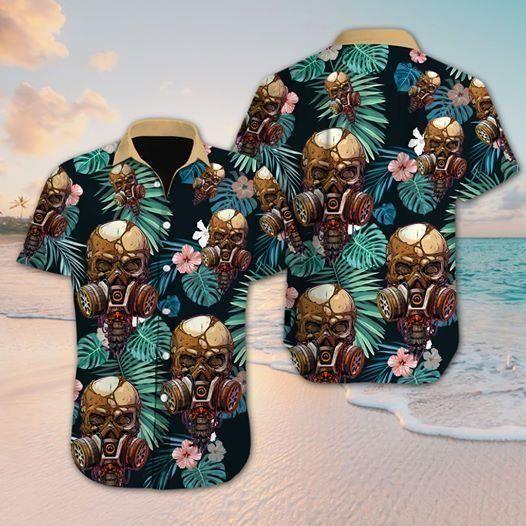 Beach Shirt Check Out This Awesome Skull – Hawaiian Shirts