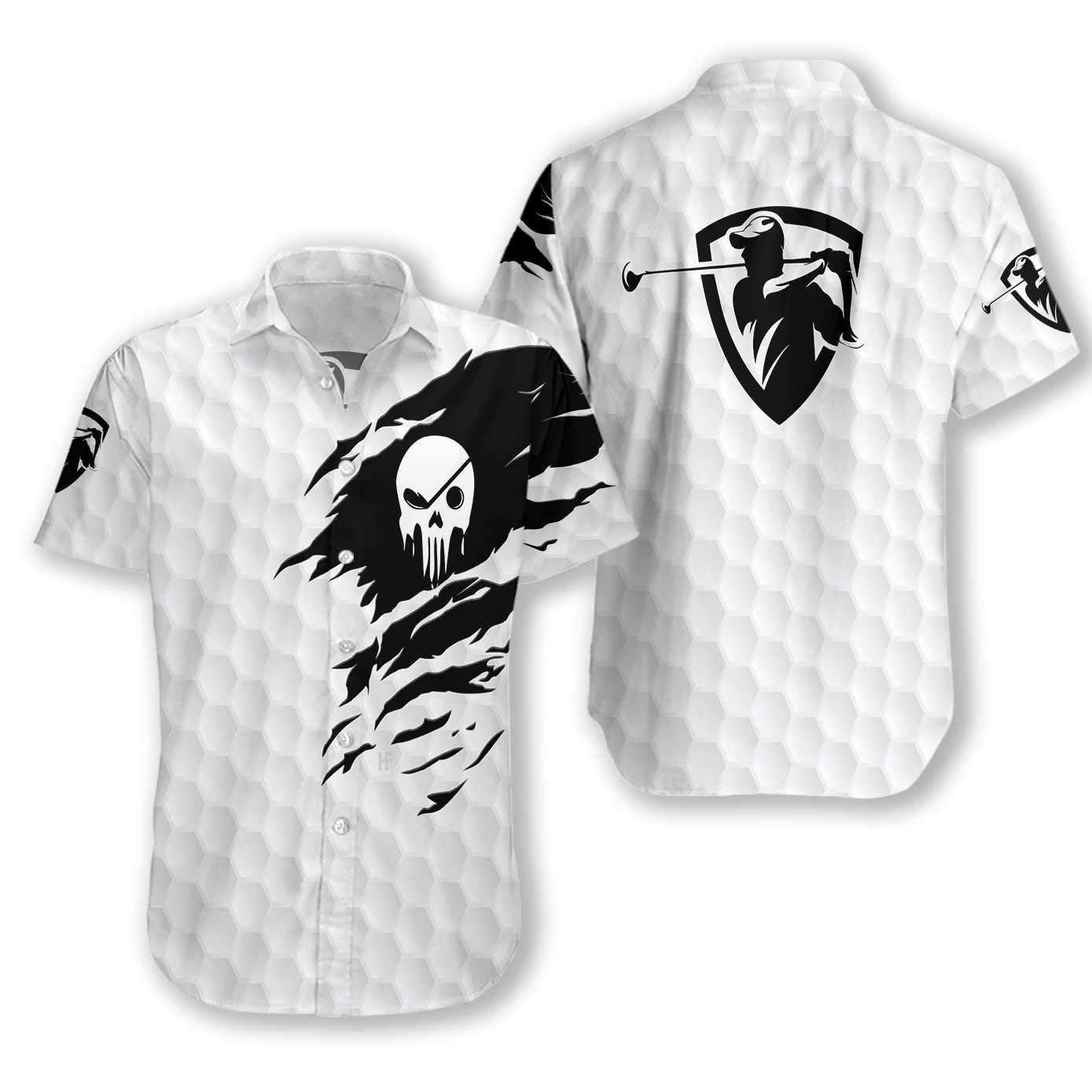 Beach Shirt Check Out This Awesome The Golf Skull Hawaiian Shirts