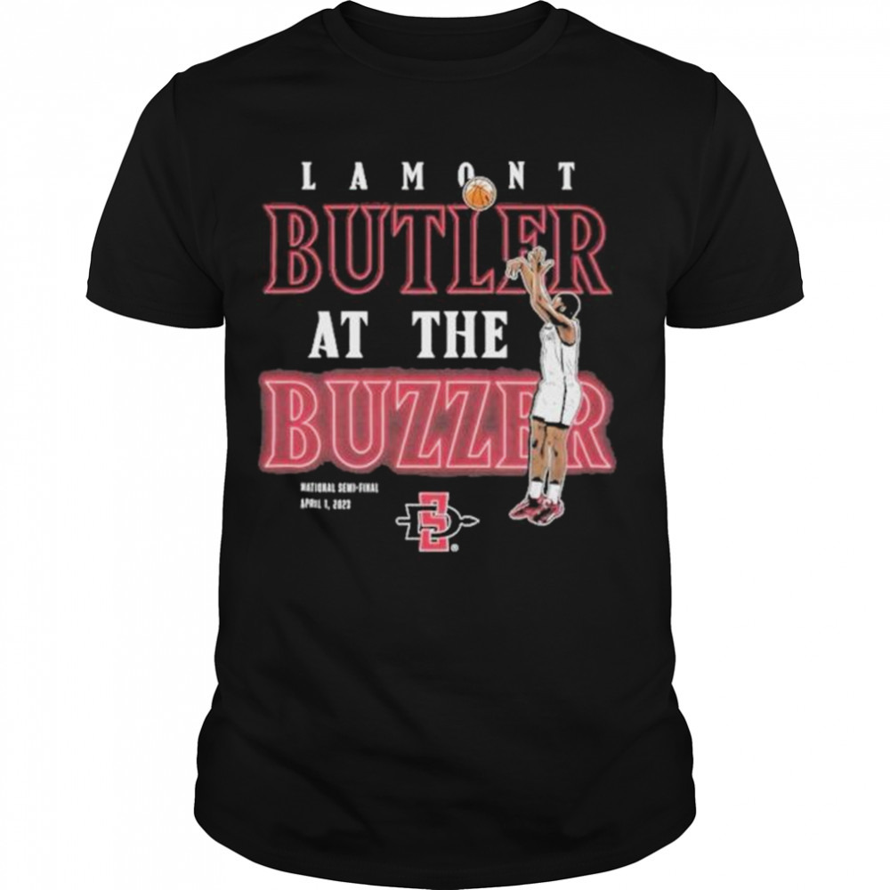 SDSU Lamont Butler at the Buzzer NCAA 2023 shirt