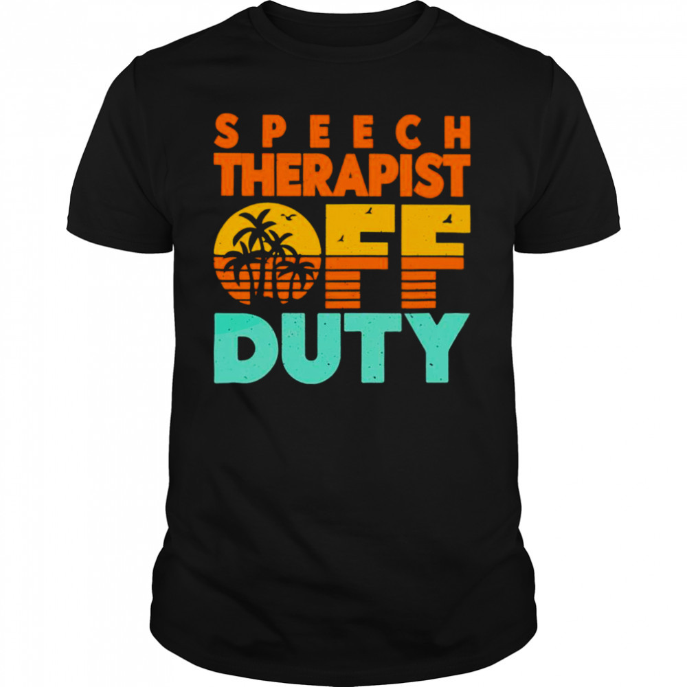 Speech Therapist Off Duty With Palm Tree Shirt