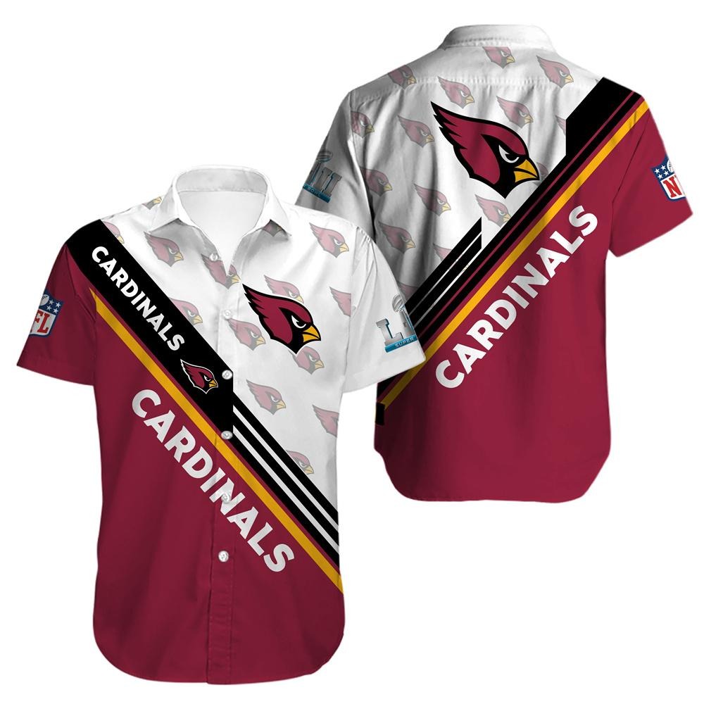 Arizona Cardinals Pattern Hawaiian Shirt For Fans-1