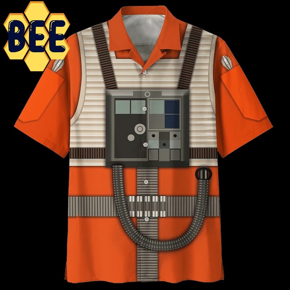 Art Cosplay Rebel Pilot Sw Movie Halloween Hawaiian Shirt-1