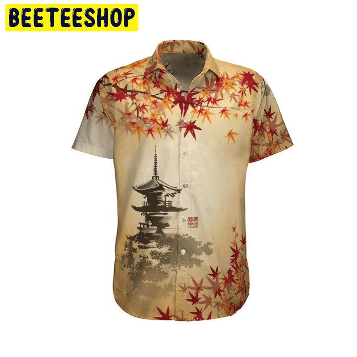 Art Japanese Aesthetic Sakura Cherry Blossom Trending Hawaiian Shirt-1