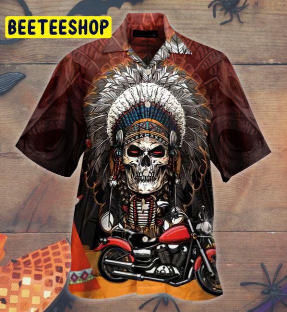Art Skull Native Trending Hawaiian Shirt-1