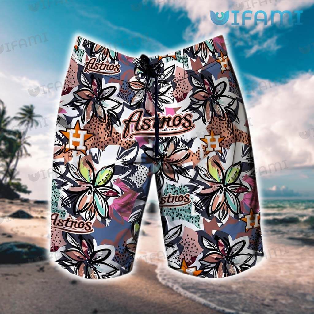 Astros Hawaiian Shirt Multicolor Big Flower Houston Astros Gift