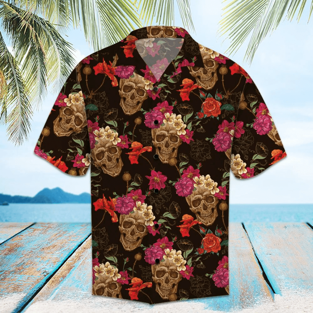 Beach Shirt Get Here Hawaiian Aloha Shirts Amazing Skull Dh-1