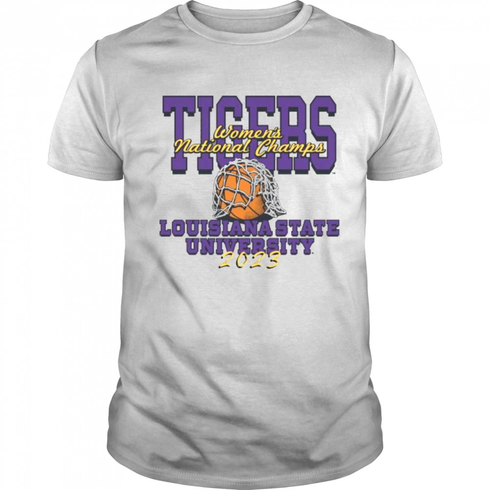 LSU Tigers 2023 Women’s Basketball Champs Cut the Net T-Shirt
