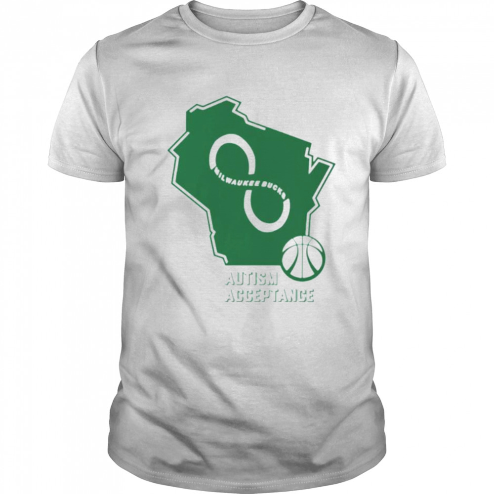 Milwaukee Bucks autism acceptance shirt