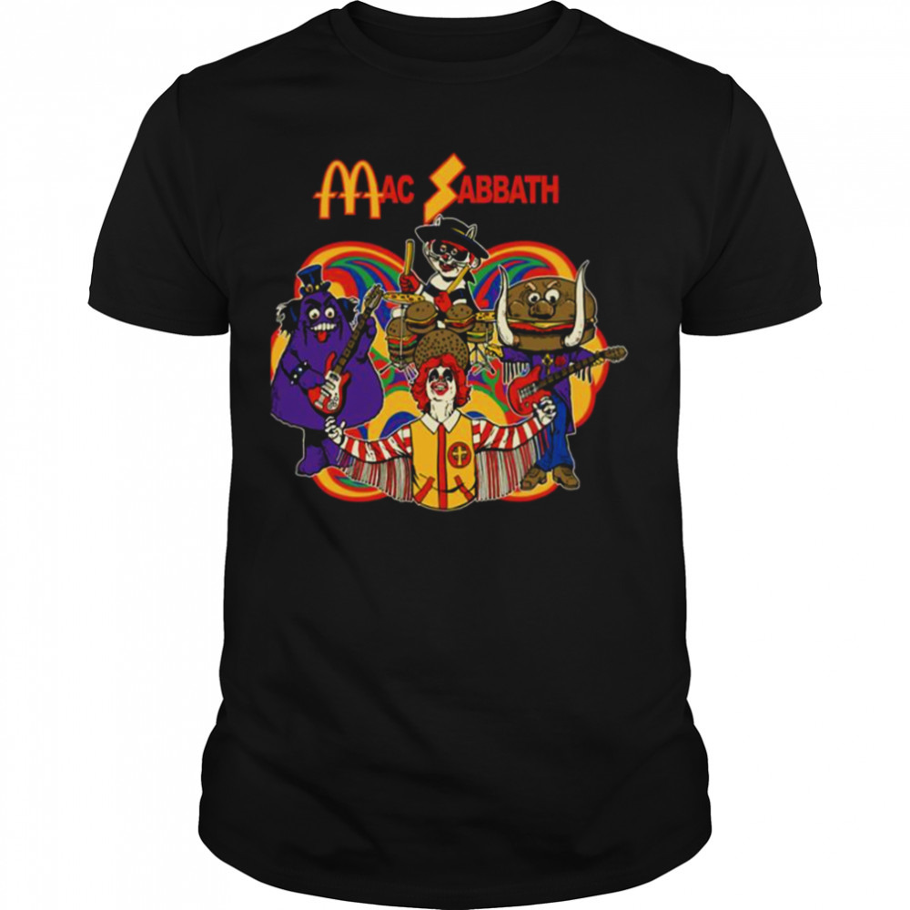 Playing Mac Sabbath Black Call Me shirt