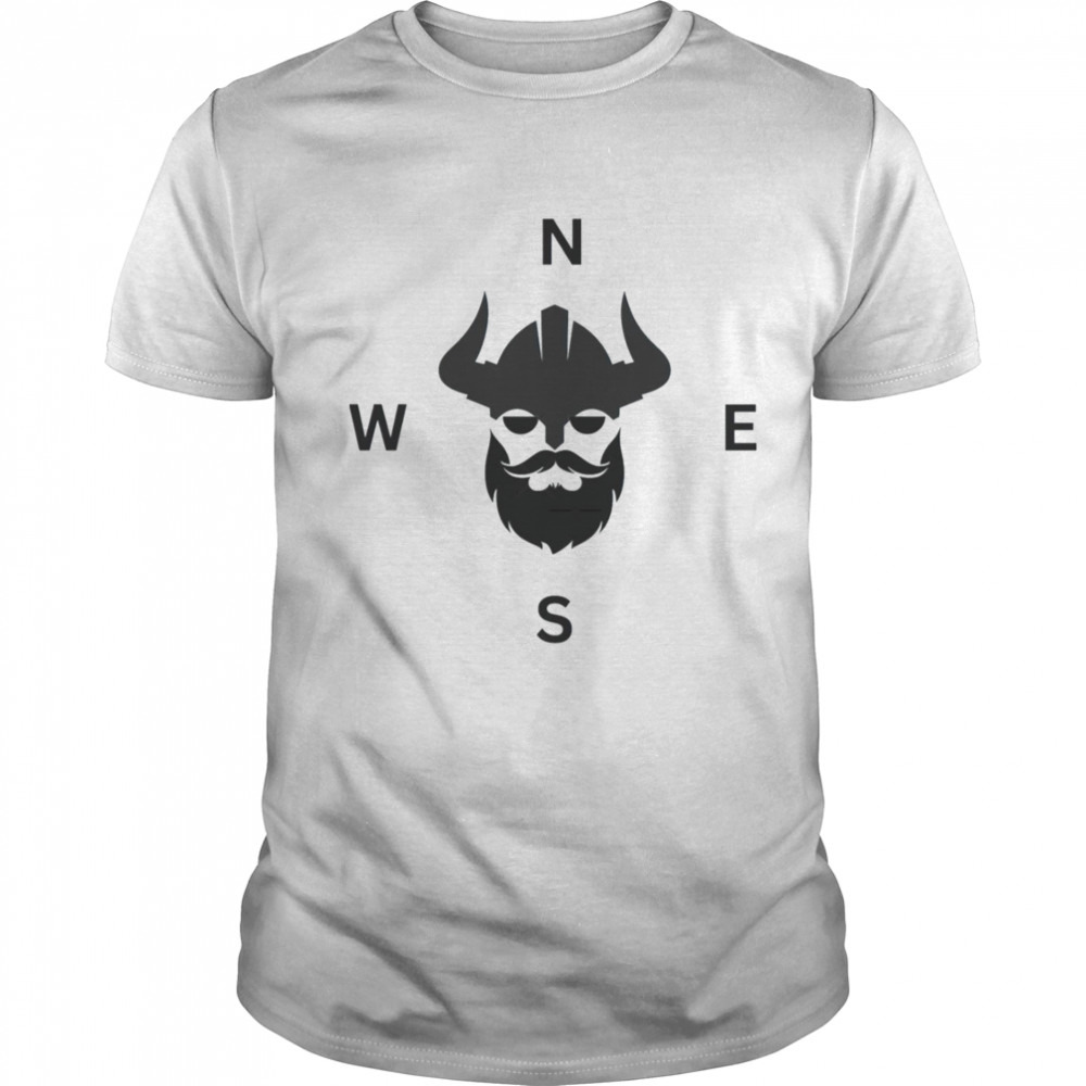 Vegvisir Nordic Rune Celtic Retro Viking Symbol Compass shirt