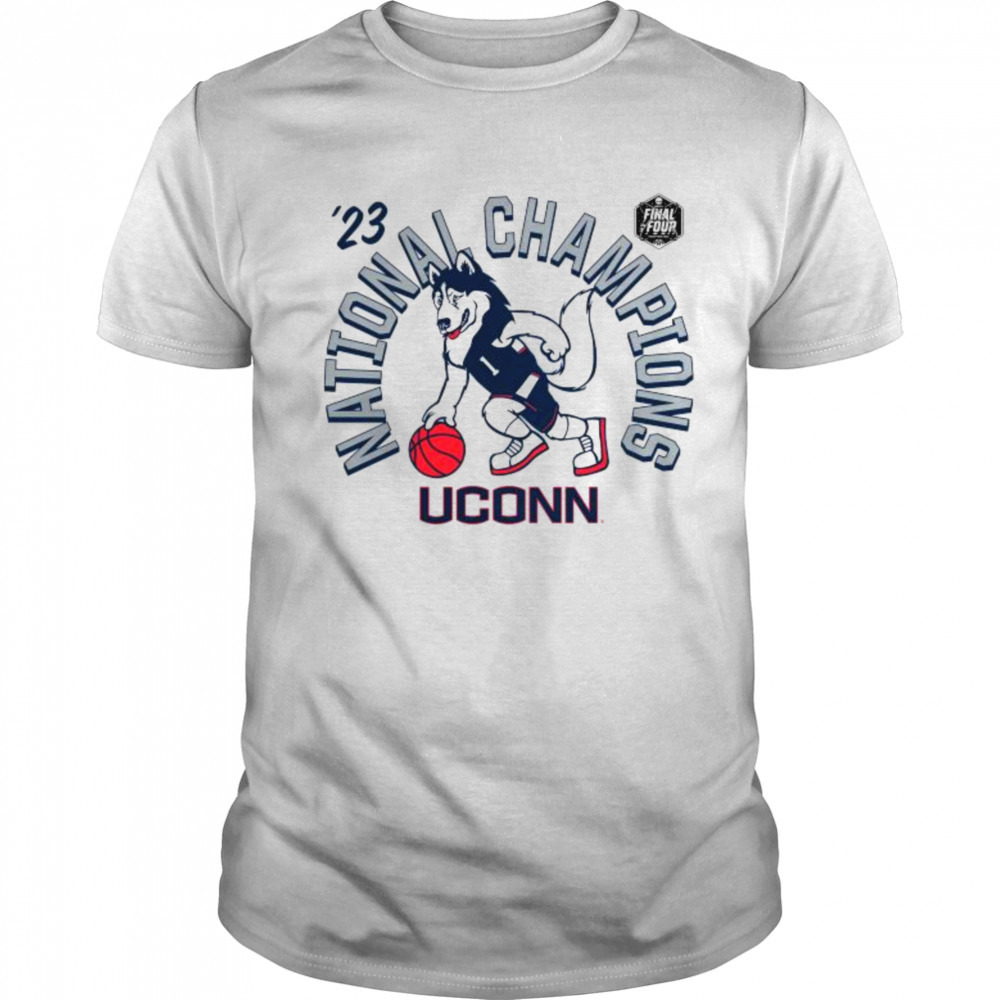 2023 National Champions Final Four UConn Huskies basketball shirt