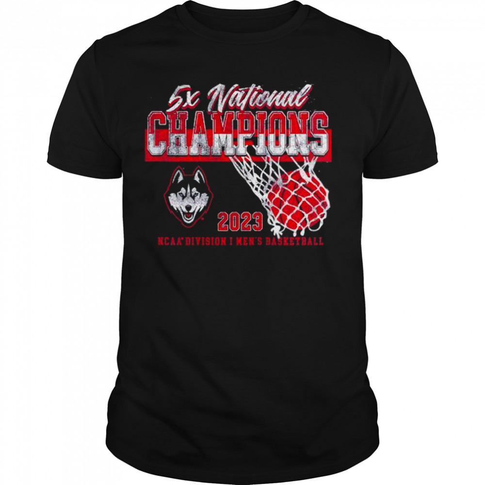 5x National Champions Uconn Huskies 2023 Shirt