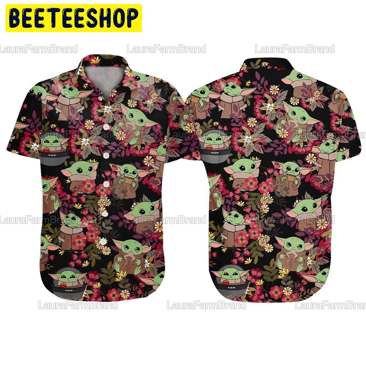 Baby Yoda Beach Trending Hawaiian Shirt-1