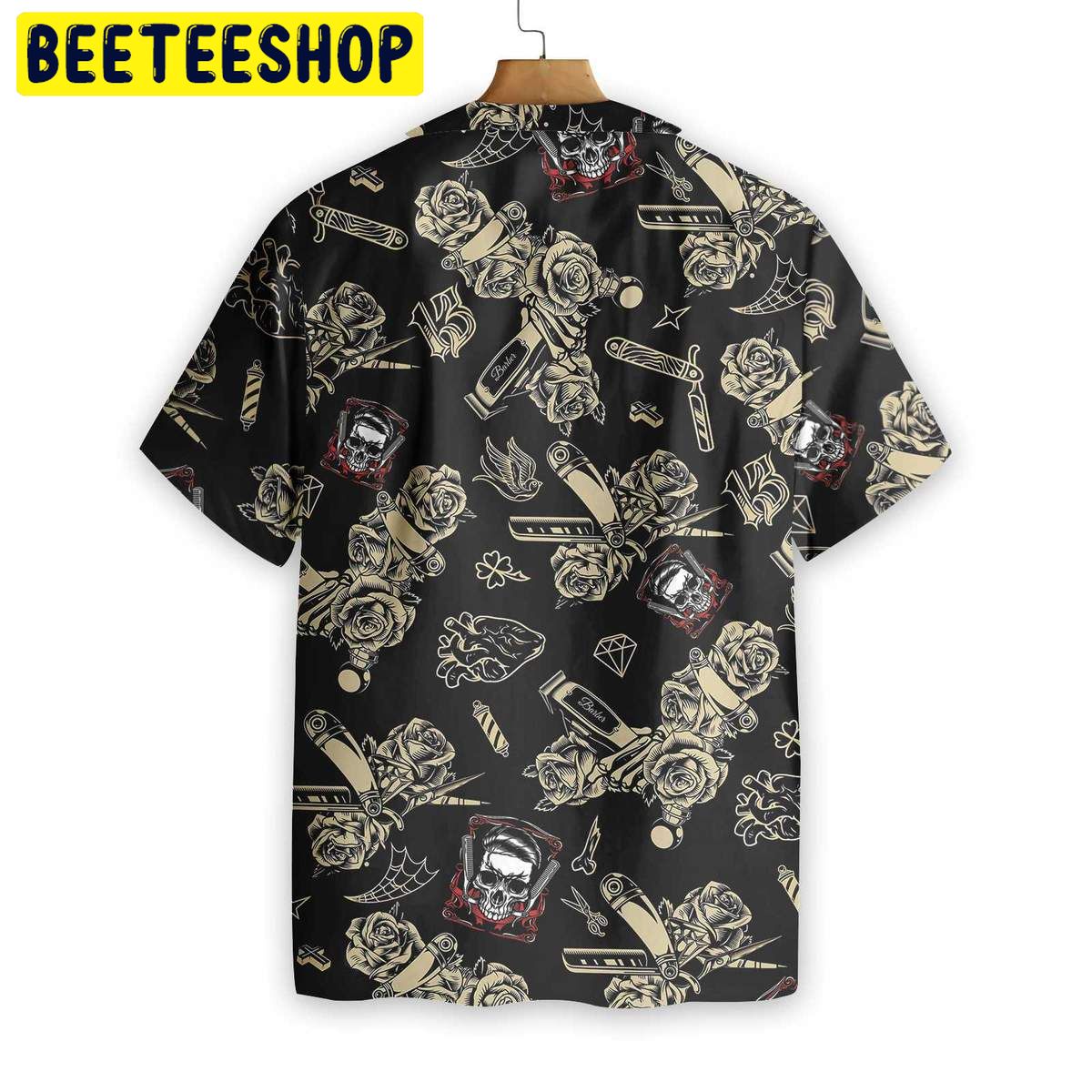 Barber Shop Skull Trending Hawaiian Shirt-1