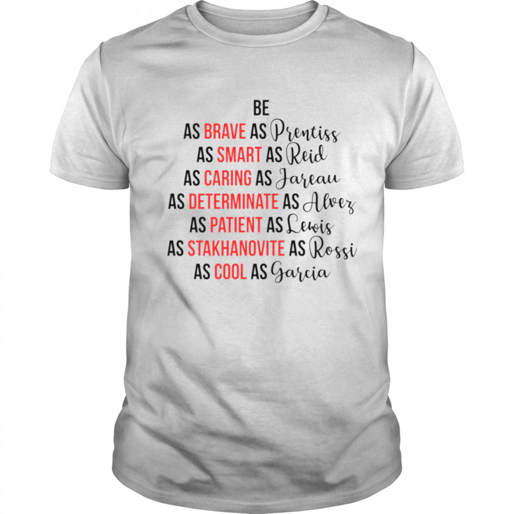 Be Brave Smart Caring Criminal Minds shirt