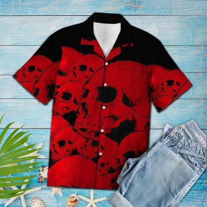 Beach Shirt Discover Cool Skull – Hawaiian Shirt