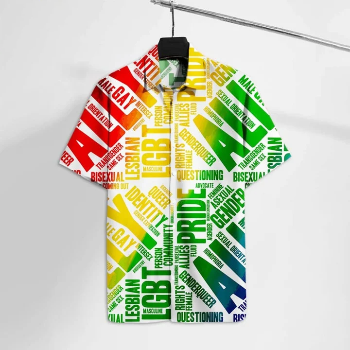Beach Shirt Lgbt Hawaiian Shirt Lgbt Pride Straight Ally Rainbow Colors Hawaii Tshirt Beach Shirt Lgbt Hawaiian Shirt Lgbt Pride Straight Ally Rainbow Colors Hawaii Tshirt