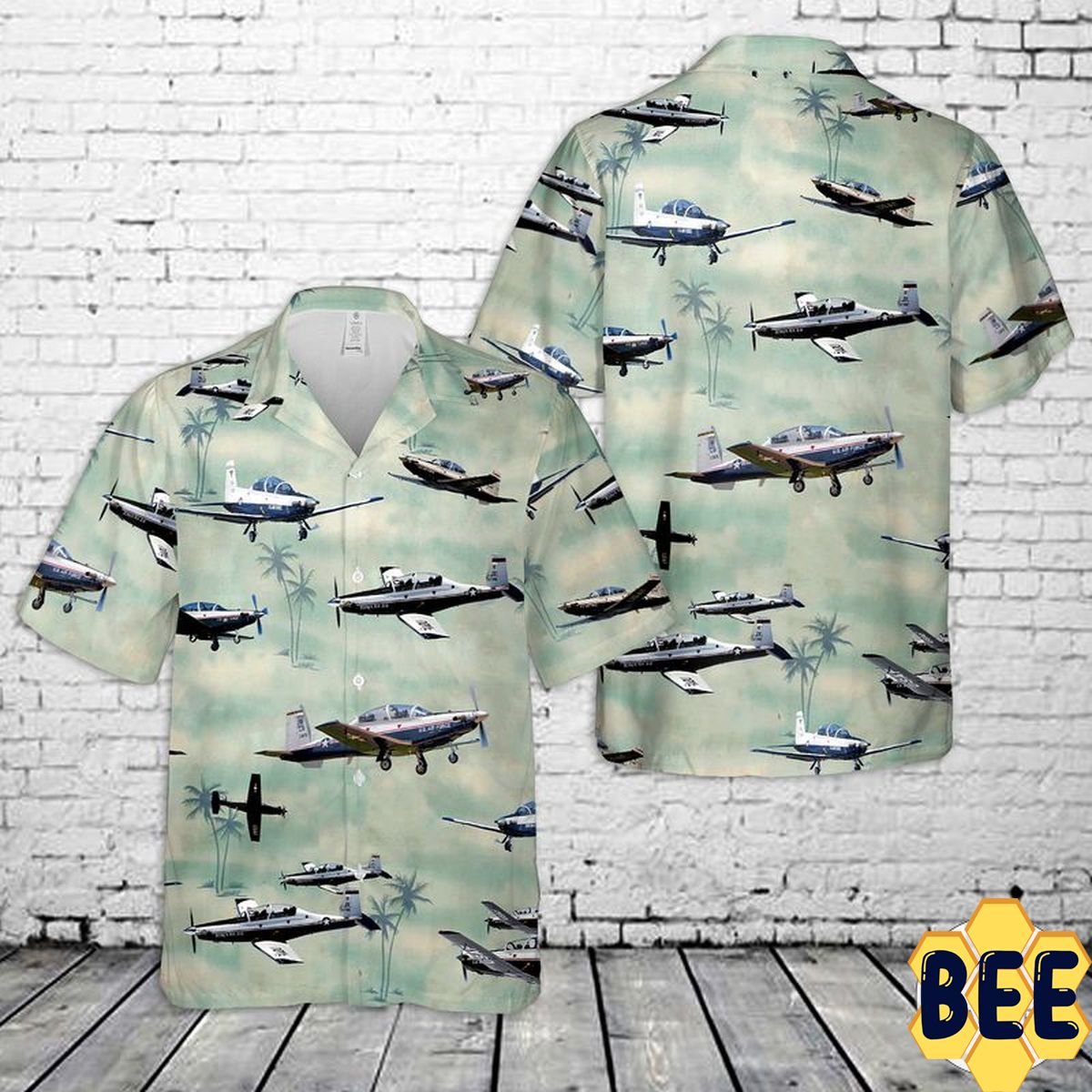 Beechcraft T-6 Texan Ii Trending Hawaiian Shirt-1