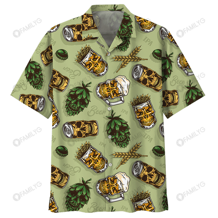 Beer Hawaiian Shirt – Skull Beer Hawaiian Shirt Summer Hawaiian For Men Women Couple