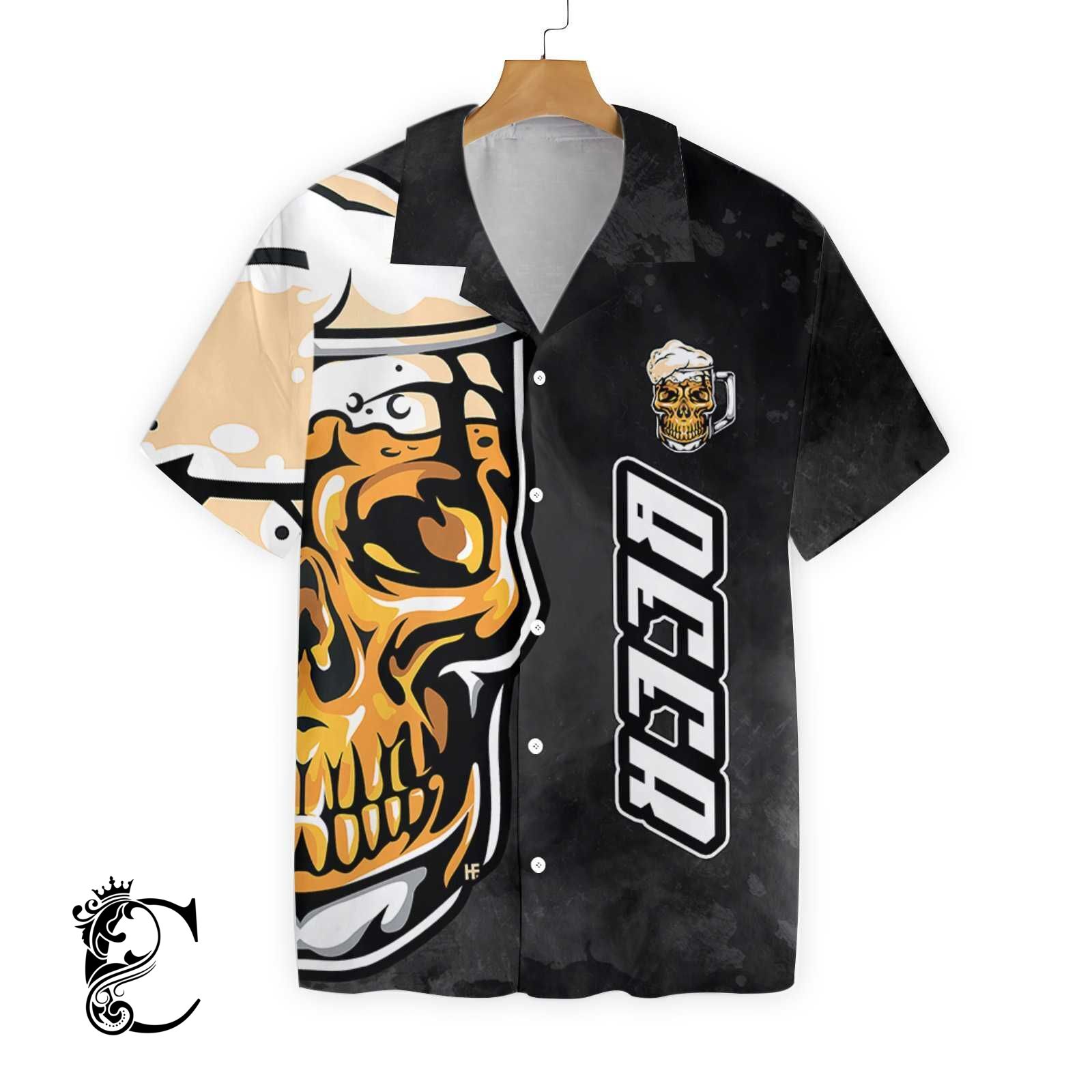 Beer Skull Ez16 1003 Hawaiian Shirt-1