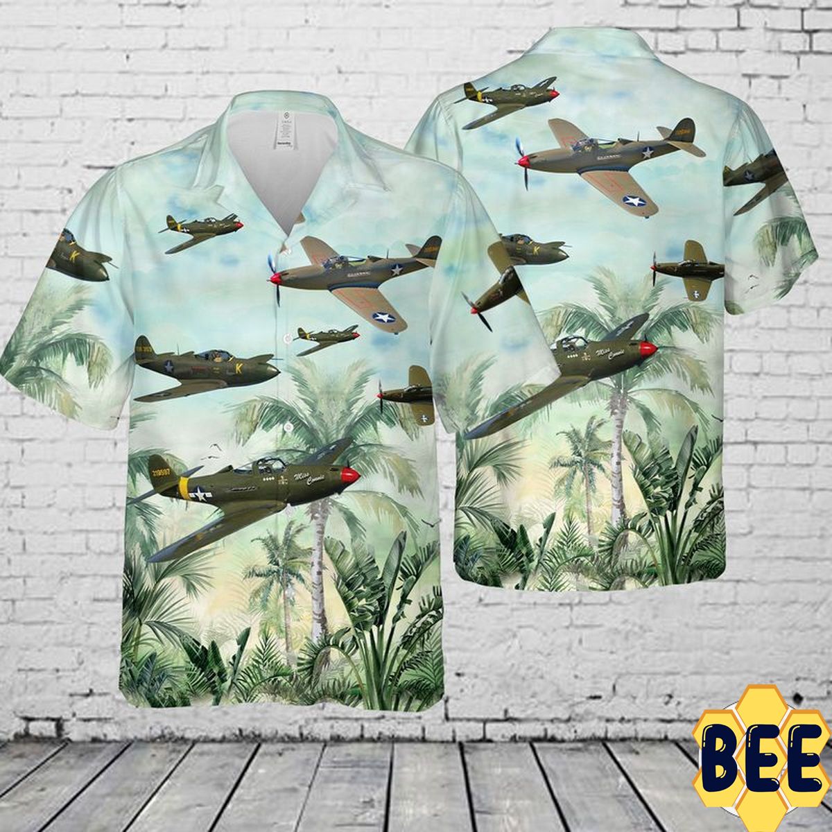 Bell P-39 Airacobra Trending Hawaiian Shirt-1