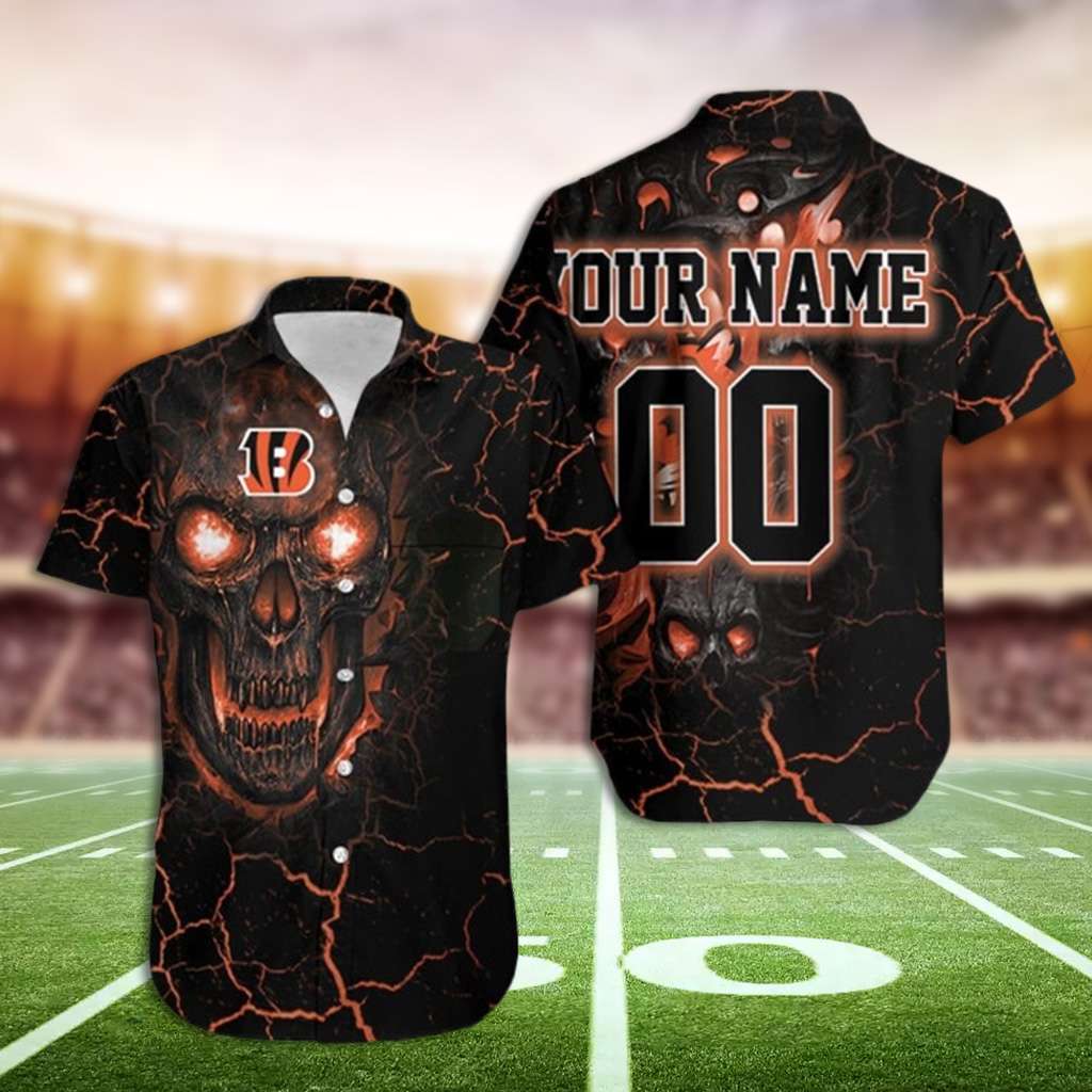 Bengals Hawaiin Shirt Cincinnati Bengals Lava Custom Hawaiian Shirt