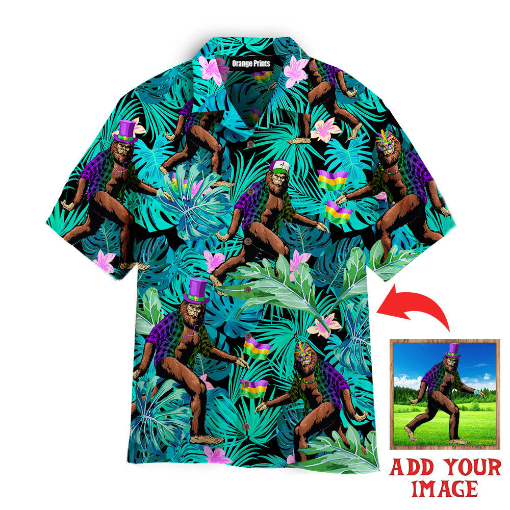 Bigfoot Happy Mardi Gras Fat Tuesday Tropical Hawaiian Shirt Bigfoot Happy Mardi Gras Fat Tuesday Tropical Hawaiian Shirt