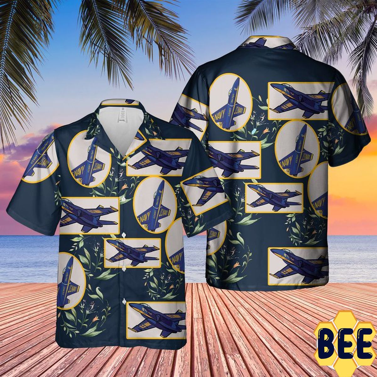 Blue Angels Us Navy Trending Hawaiian Shirt-1