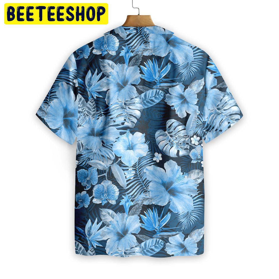 Blue Floral Flower Trending Hawaiian Shirt-1