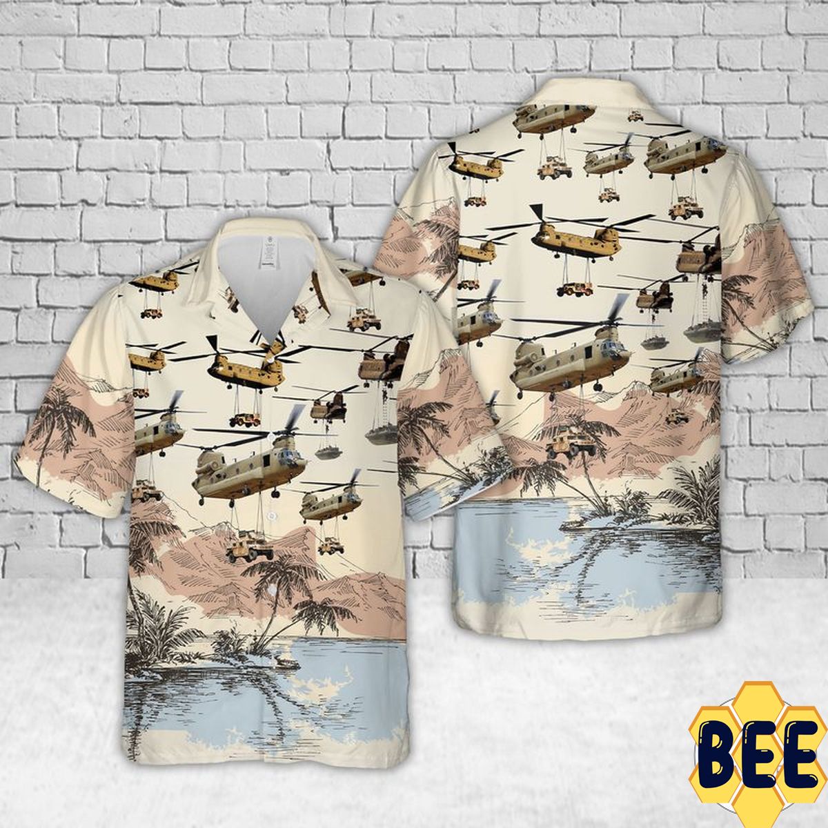 Boeing Ch-47 Chinook Lifting Trending Hawaiian Shirt-1
