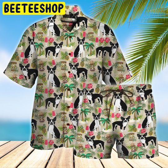 Boston Terrier Trending Hawaiian Shirt-1