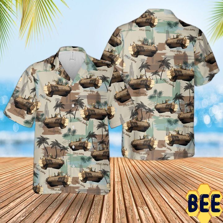 Bristish Army Bulldog Fv430 Combat Vehicle Trending Hawaiian Shirt-1