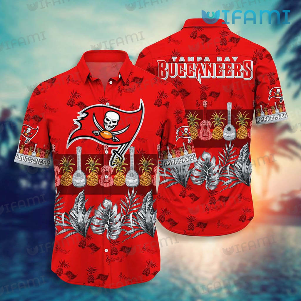 Buccaneers Hawaiian Shirt Pineapple Guitar Tampa Bay Buccaneers Gift