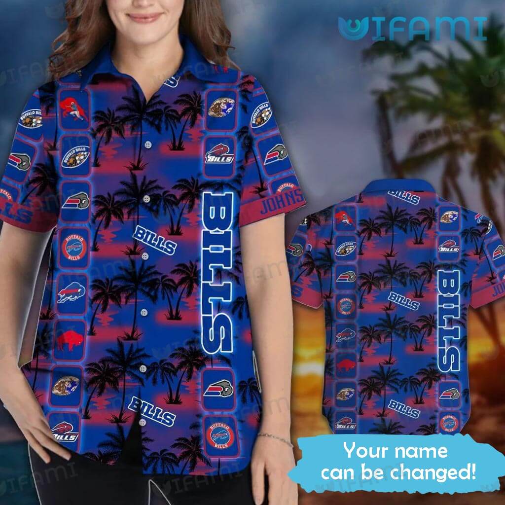 Buffalo Bills Hawaiian Shirt Logos History Custom Buffalo Bills Gift