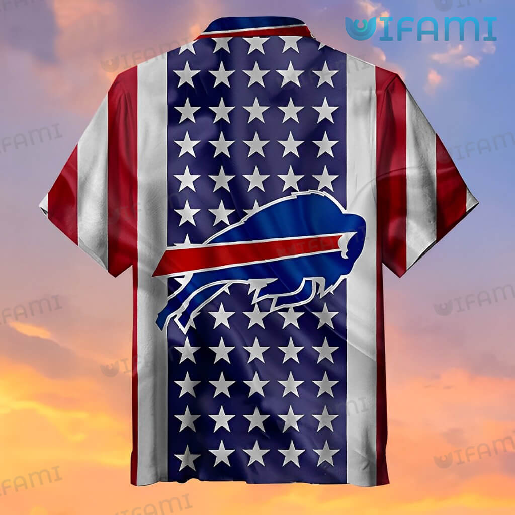 Buffalo Bills Hawaiian Shirt Usa Flag Logo Unique Buffalo Bills Gift