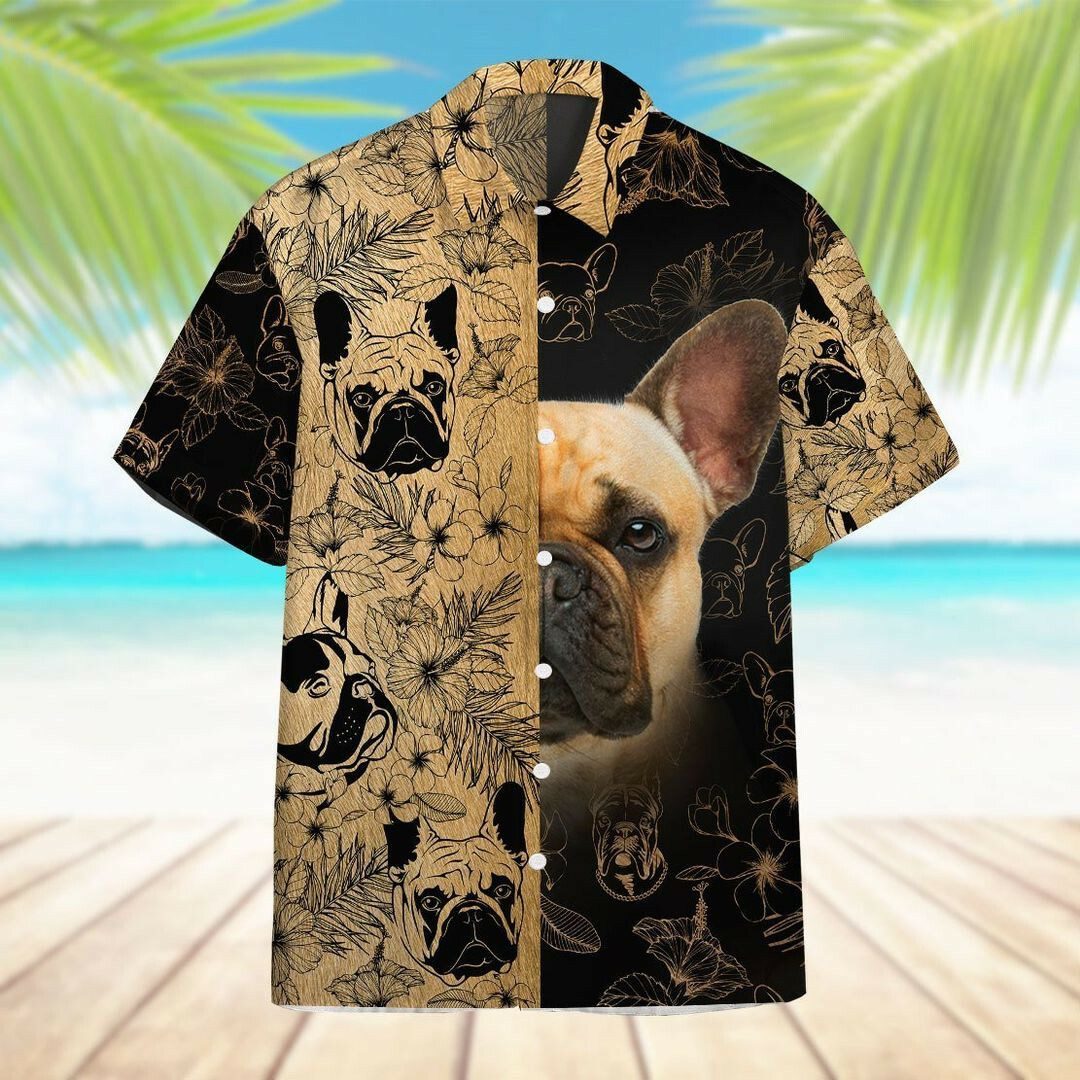 Bulldog 3d All Over Printed Hawaiian Shirt