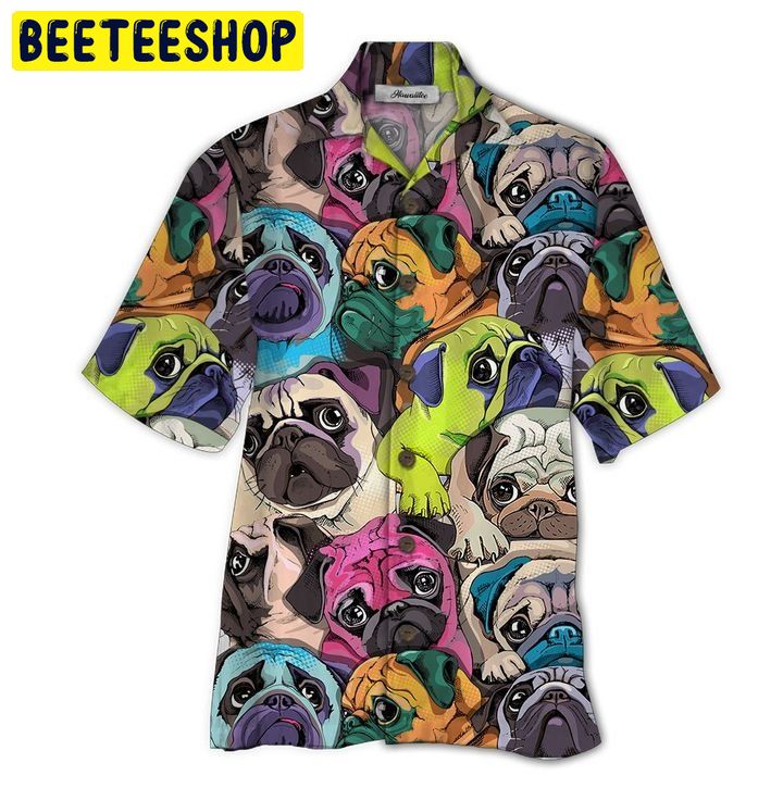 Bulldog 3d All Over Printed Trending Hawaiian Shirt-1