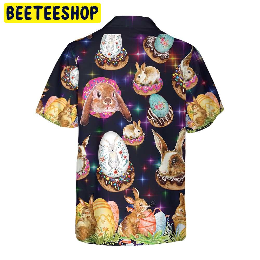Bunnies In Galaxy Trending Hawaiian Shirt-1