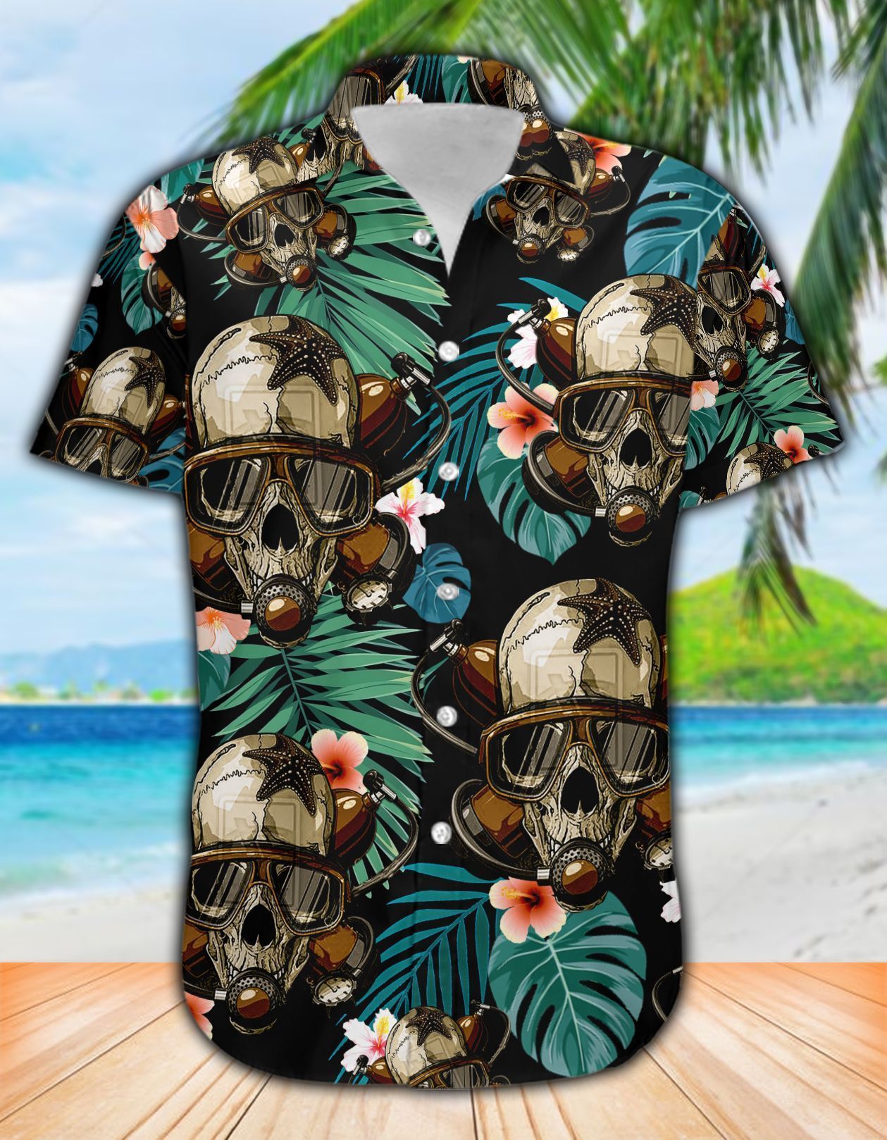 Buy Skull Diving – Hawaiian Shirt