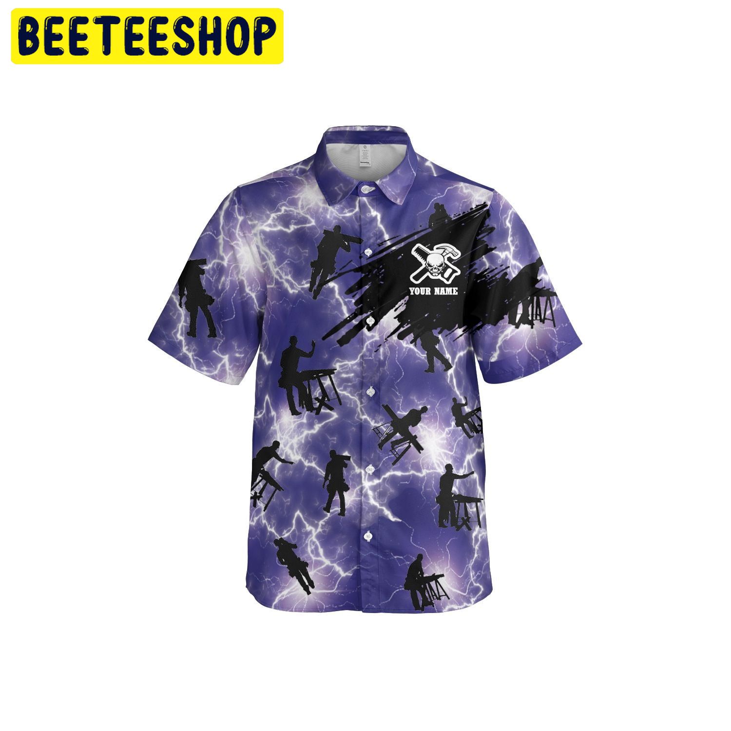 Carpenter Storm Personalized Trending Hawaiian Shirt-1